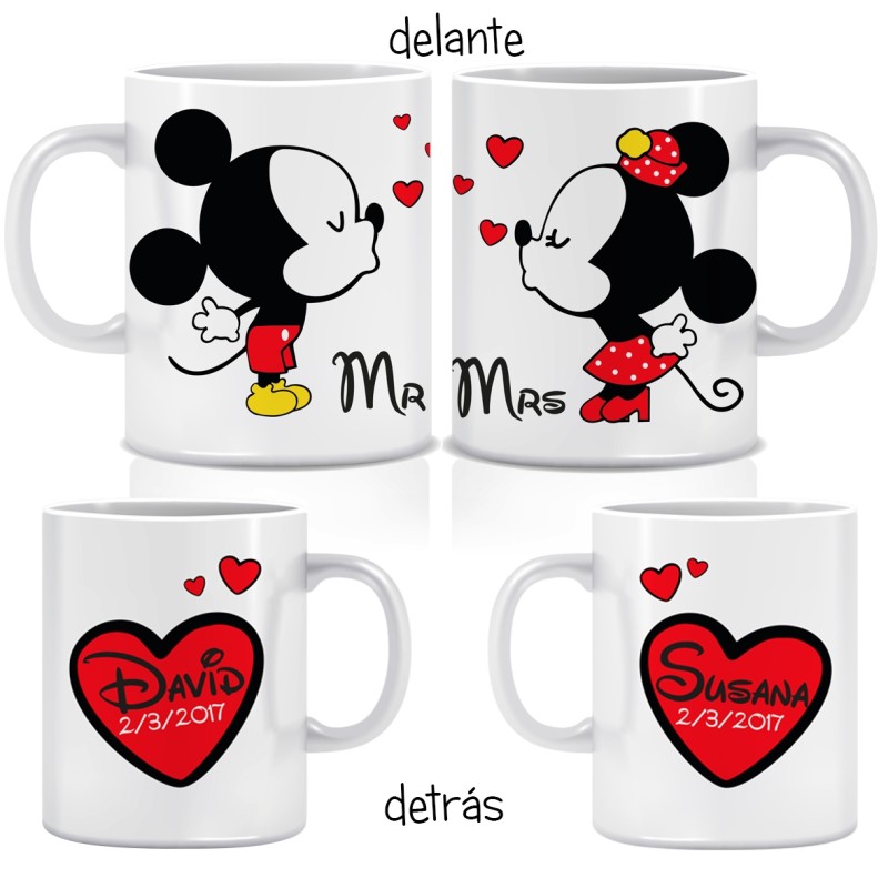 Incitar Injusto desinfectante Pack 2 tazas personalizadas - MICKEY Y MINNIE